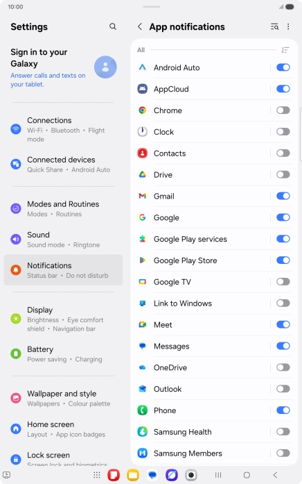 Press the drop down list. Press the drop down list.