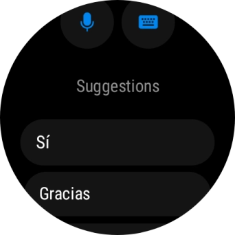 Pulsa el icono de micrófono y sigue las indicaciones de la pantalla para grabar y enviar la respuesta deseada. Pulsa el icono de micrófono y sigue las indicaciones de la pantalla para grabar y enviar la respuesta deseada.