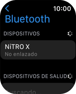 Pulsa el dispositivo Bluetooth deseado. Pulsa el dispositivo Bluetooth deseado.