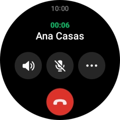 Pulsa el icono de finalizar llamada. Pulsa el icono de finalizar llamada.
