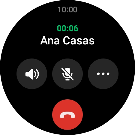 Pulsa el icono de finalizar llamada. Pulsa el icono de finalizar llamada.