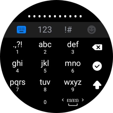 Introduce la contraseña de la red Wi-Fi y pulsa el icono de aceptar. Introduce la contraseña de la red Wi-Fi y pulsa el icono de aceptar.