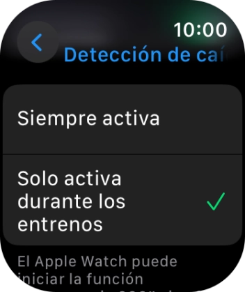 Si deseas tener la función activada siempre, pulsa Siempre activa. Si deseas tener la función activada siempre, pulsa Siempre activa.