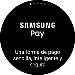 Pulsa el botón de retroceso durante unos instantes para activar Samsung Pay. Pulsa el botón de retroceso durante unos instantes para activar Samsung Pay.