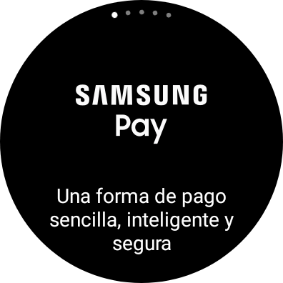 Pulsa el botón de retroceso durante unos instantes para activar Samsung Pay. Pulsa el botón de retroceso durante unos instantes para activar Samsung Pay.