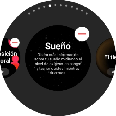 Pulsa el icono de eliminar widgets. Pulsa el icono de eliminar widgets.