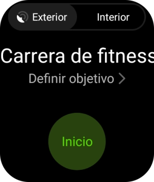 Pulsa Definir objetivo y sigue las indicaciones de la pantalla para fijar los objetivos deseados. Pulsa Definir objetivo y sigue las indicaciones de la pantalla para fijar los objetivos deseados.