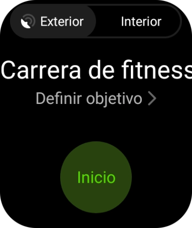 Pulsa Definir objetivo y sigue las indicaciones de la pantalla para fijar los objetivos deseados. Pulsa Definir objetivo y sigue las indicaciones de la pantalla para fijar los objetivos deseados.
