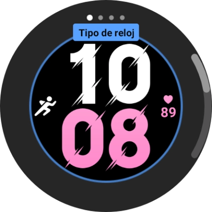 Desliza el dedo por la pantalla para cambiar entre los distintos tipos de diseño. Desliza el dedo por la pantalla para cambiar entre los distintos tipos de diseño.