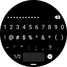 Introduce la contraseña de la red Wi-Fi y pulsa el icono de aceptar. Introduce la contraseña de la red Wi-Fi y pulsa el icono de aceptar.