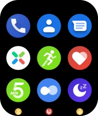 Pulsa el icono de ejercicios. Pulsa el icono de ejercicios.