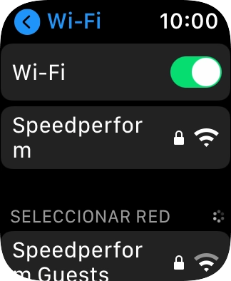 Pulsa la Digital Crown para terminar y regresar a la pantalla de inicio. Pulsa la Digital Crown para terminar y regresar a la pantalla de inicio.