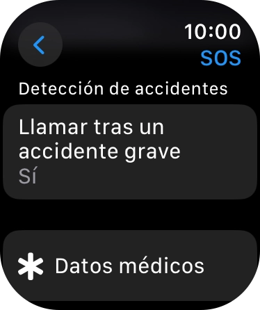 Pulsa Llamar tras un accidente grave. Pulsa Llamar tras un accidente grave.
