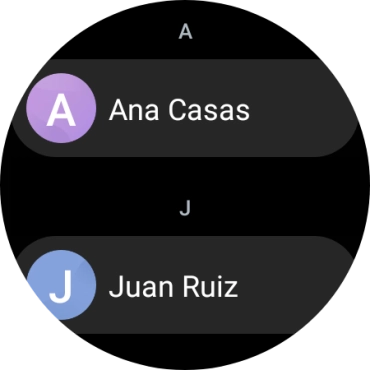 Pulsa el contacto deseado. Pulsa el contacto deseado.