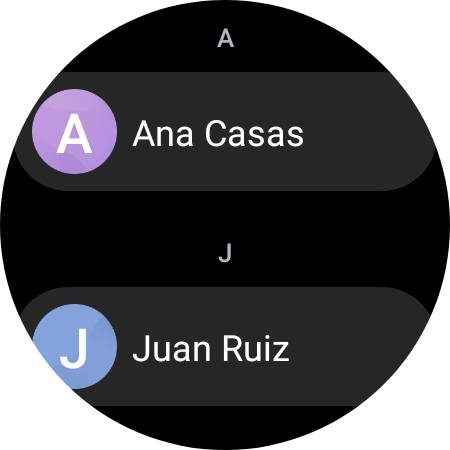 Pulsa el contacto deseado. Pulsa el contacto deseado.
