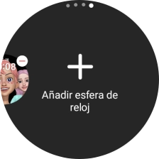Pulsa Añadir esfera de reloj. Pulsa Añadir esfera de reloj.
