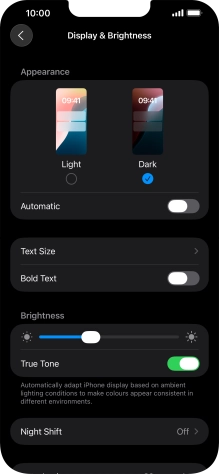 Press the indicator next to  Press the indicator next to
