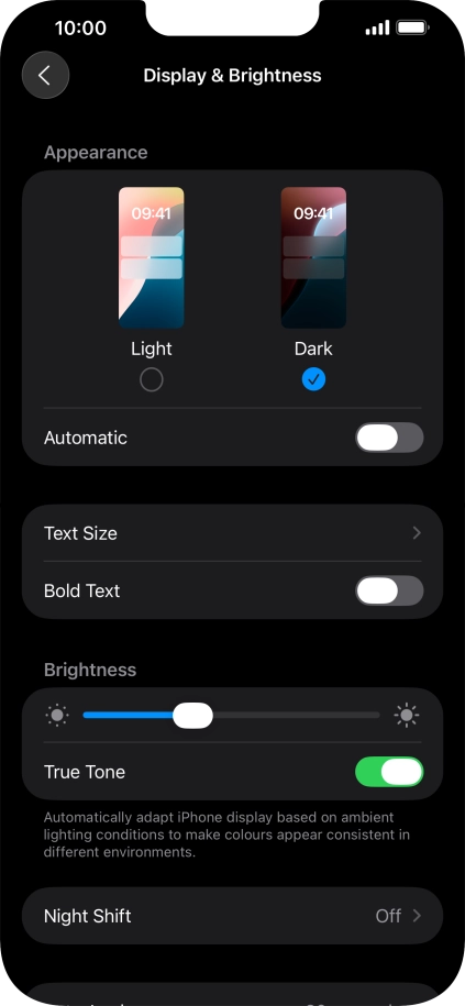 Press the indicator next to  Press the indicator next to