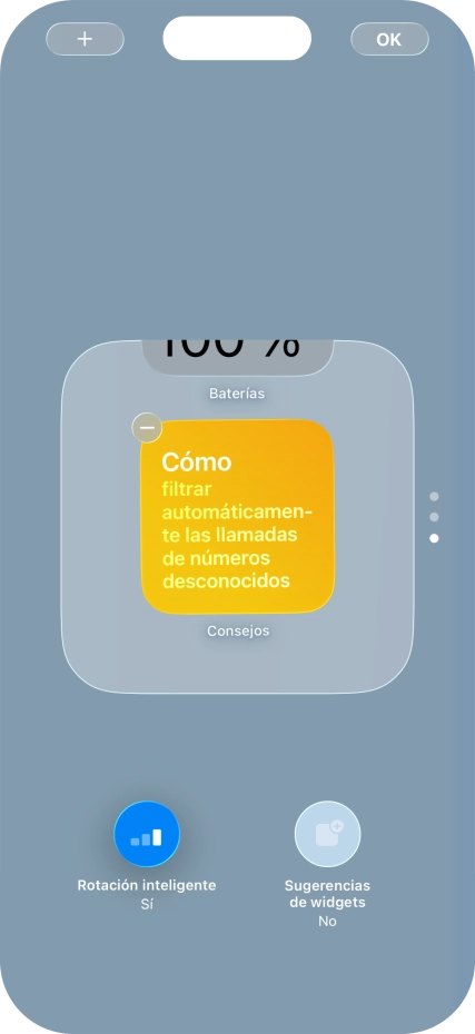 Pulsa Rotación inteligente para activar o desactivar la función. Pulsa Rotación inteligente para activar o desactivar la función.