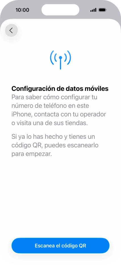 Pulsa Escanea el código QR. Pulsa Escanea el código QR.
