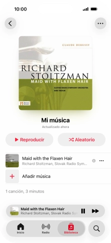 Pulsa el título de la canción. Pulsa el título de la canción.