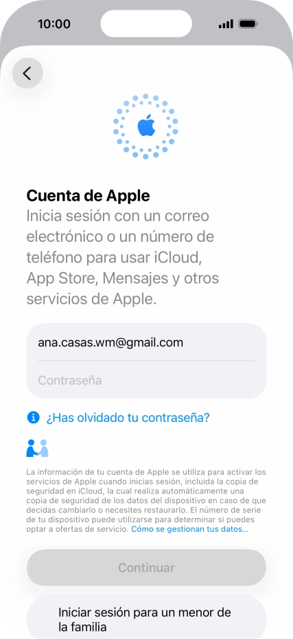 Pulsa Contraseña e introduce la contraseña de tu Cuenta de Apple. Pulsa Contraseña e introduce la contraseña de tu Cuenta de Apple.