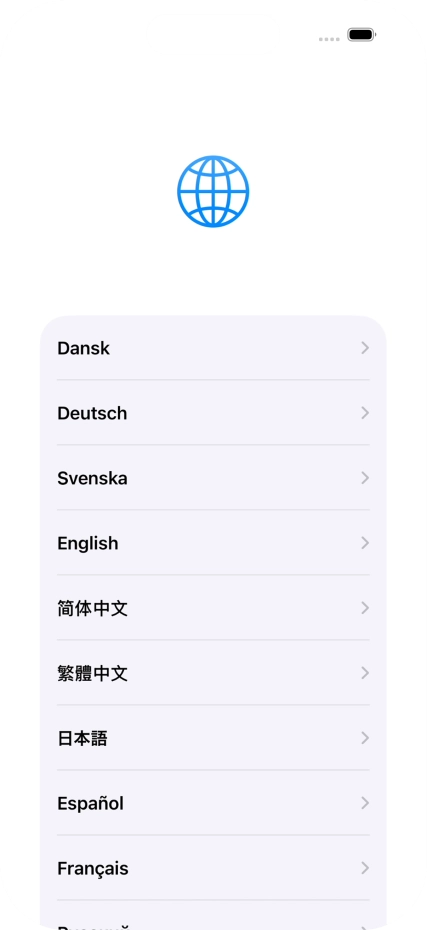 Pulsa el idioma deseado. Pulsa el idioma deseado.
