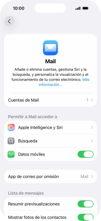 Pulsa Cuentas de Mail. Pulsa Cuentas de Mail.