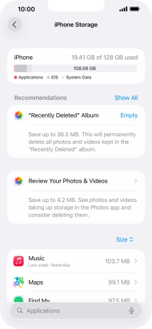Press the required app. Press the required app.