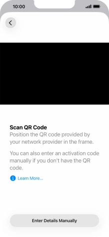 Place the QR code you've received inside the phone camera frame to scan the code. If you’ve deleted your eSIM, you can re-add it using your existing QR code. If you’re having problems, see our FAQ. Place the QR code you've received inside the phone camera frame to scan the code. If you’ve deleted your eSIM, you can re-add it using your existing QR code. If you’re having problems, see our FAQ.