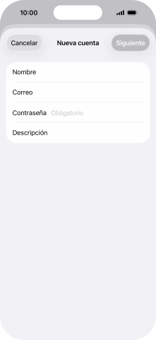 Pulsa Contraseña e introduce la contraseña de tu cuenta de correo electrónico. Pulsa Contraseña e introduce la contraseña de tu cuenta de correo electrónico.