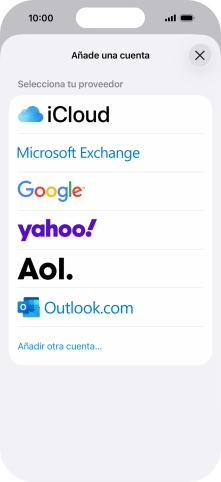 Pulsa Añadir otra cuenta.... Pulsa Añadir otra cuenta....