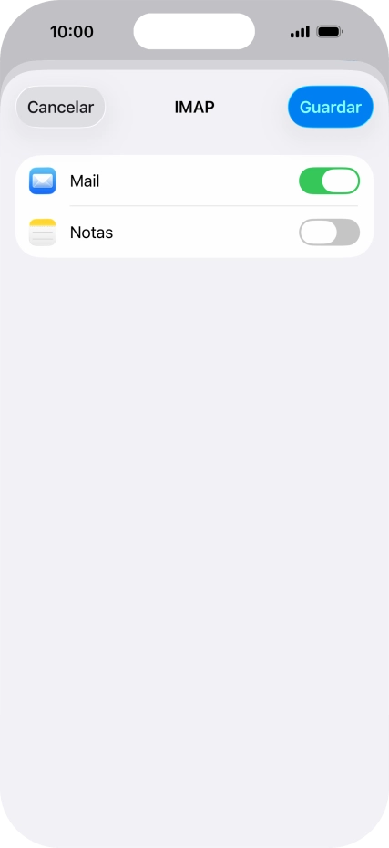 Pulsa Guardar. Ahora se ha configurado tu cuenta de correo electrónico. Si deseas seleccionar más ajustes del servidor de correo de entrada o de salida, continúa con los pasos siguientes. Pulsa Guardar. Ahora se ha configurado tu cuenta de correo electrónico. Si deseas seleccionar más ajustes del servidor de correo de entrada o de salida, continúa con los pasos siguientes.