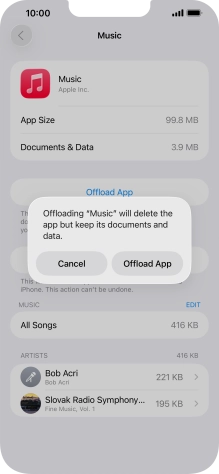 Press Offload App. Press Offload App.