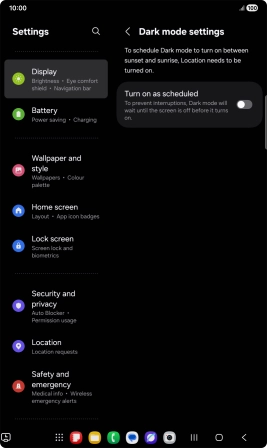 Press the indicator next to Press the indicator next to