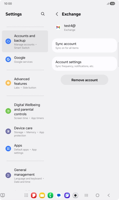 Press Remove account. Press Remove account.
