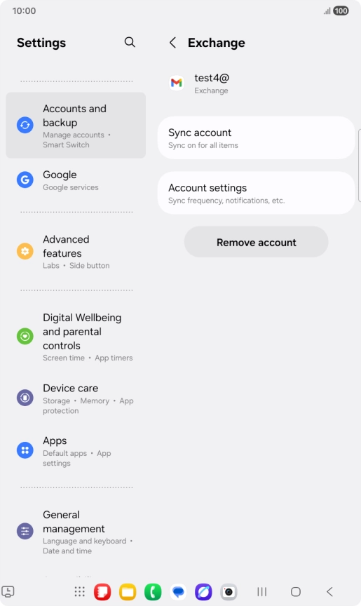 Press Remove account. Press Remove account.