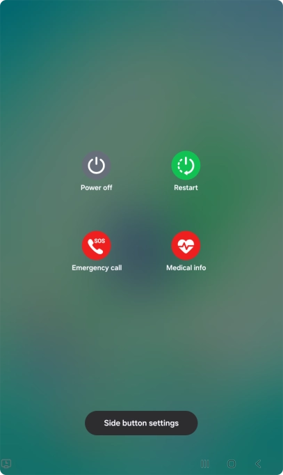 Press Power off. Press Power off.