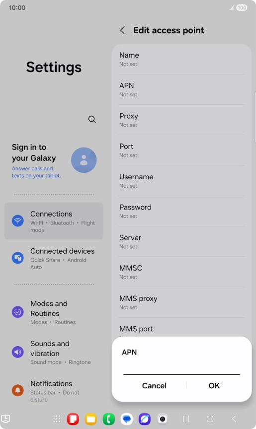 Key in wap.vodafone.co.uk and press OK. Key in wap.vodafone.co.uk and press OK.