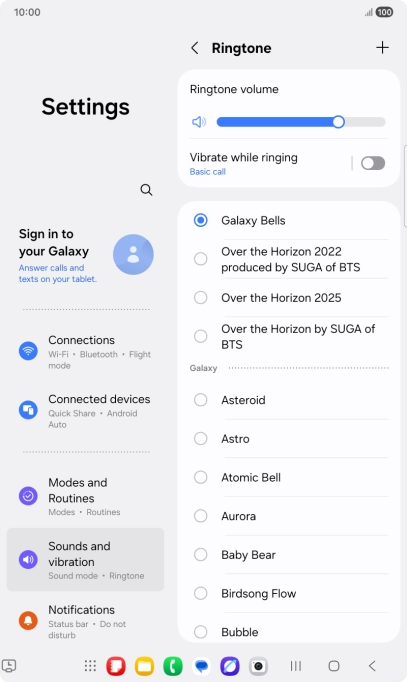 Press the required ring tones to hear them. Press the required ring tones to hear them.