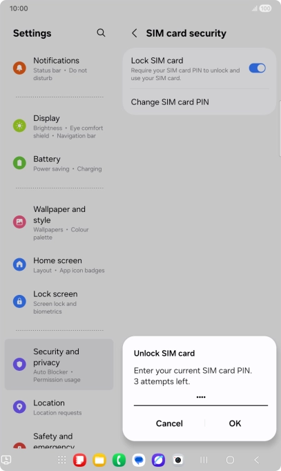 Key in your PIN and press OK. Key in your PIN and press OK.