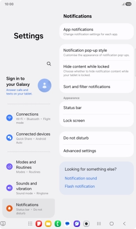 Press App notifications. Press App notifications.