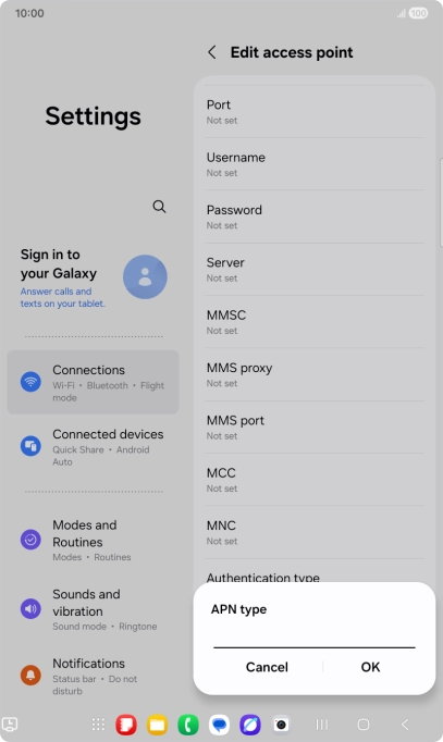Key in default and press OK. Key in default and press OK.