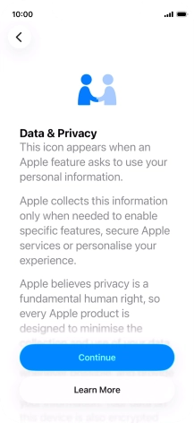 Press Continue. Press Continue.