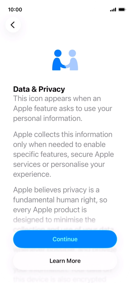 Press Continue. Press Continue.