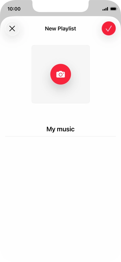 Press the confirm icon. Press the confirm icon.