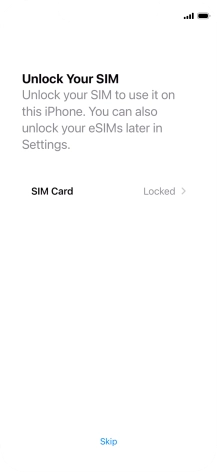 Press SIM Card. Press SIM Card.