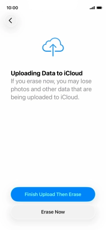 Press Erase Now. Press Erase Now.