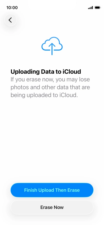Press Erase Now. Press Erase Now.