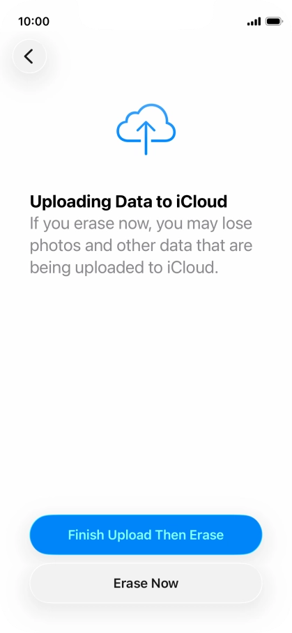 Press Erase Now. Press Erase Now.